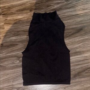 Zara Black High-Neck Tank Top